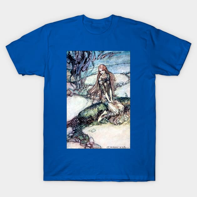 Undine Beneath the Water - Arthur Rackham T-Shirt by forgottenbeauty